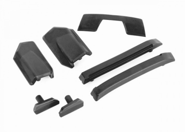 Traxxas 9510 Body Reinforcement &amp; Roof Skidpads Black Sledge - 2