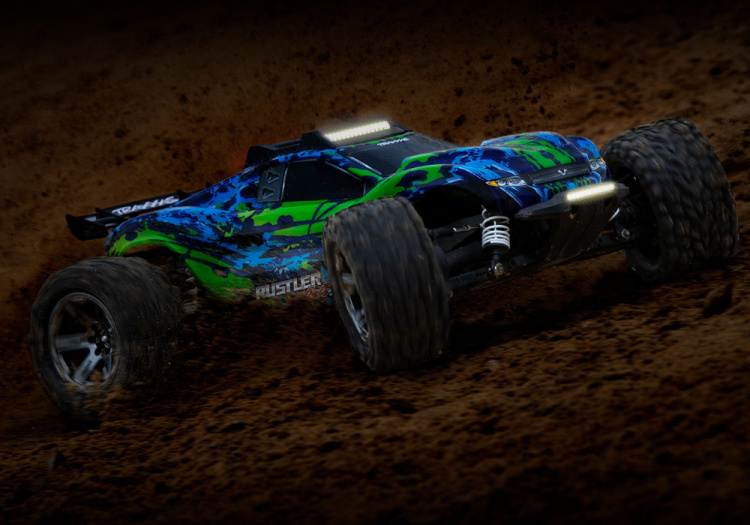 Traxxas 6795 LED Ljus Fram & Tak Set Komplett  Rustler 4x4 - 11