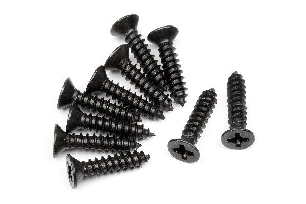 HPI HP101245 Tp. Flat Head Screw M3*14Mm (10Pcs)