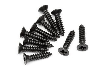 HPI HP101245 Tp. Flat Head Screw M3*14Mm (10Pcs)