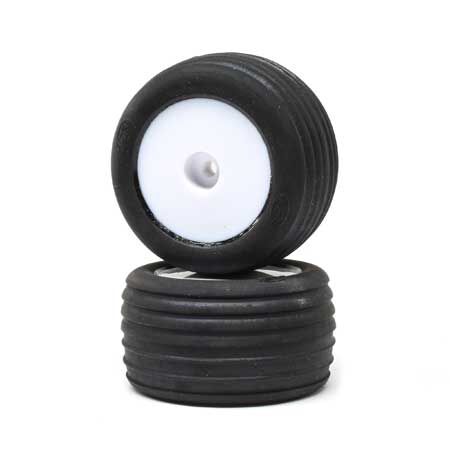 Losi LOS41014 Directional Tires, FR, Mntd, Wht (2): Mini-T 2.0