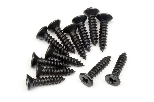 HPI HP101273 Tp. Flat Head Screw M2.6X12Mm (12Pcs)