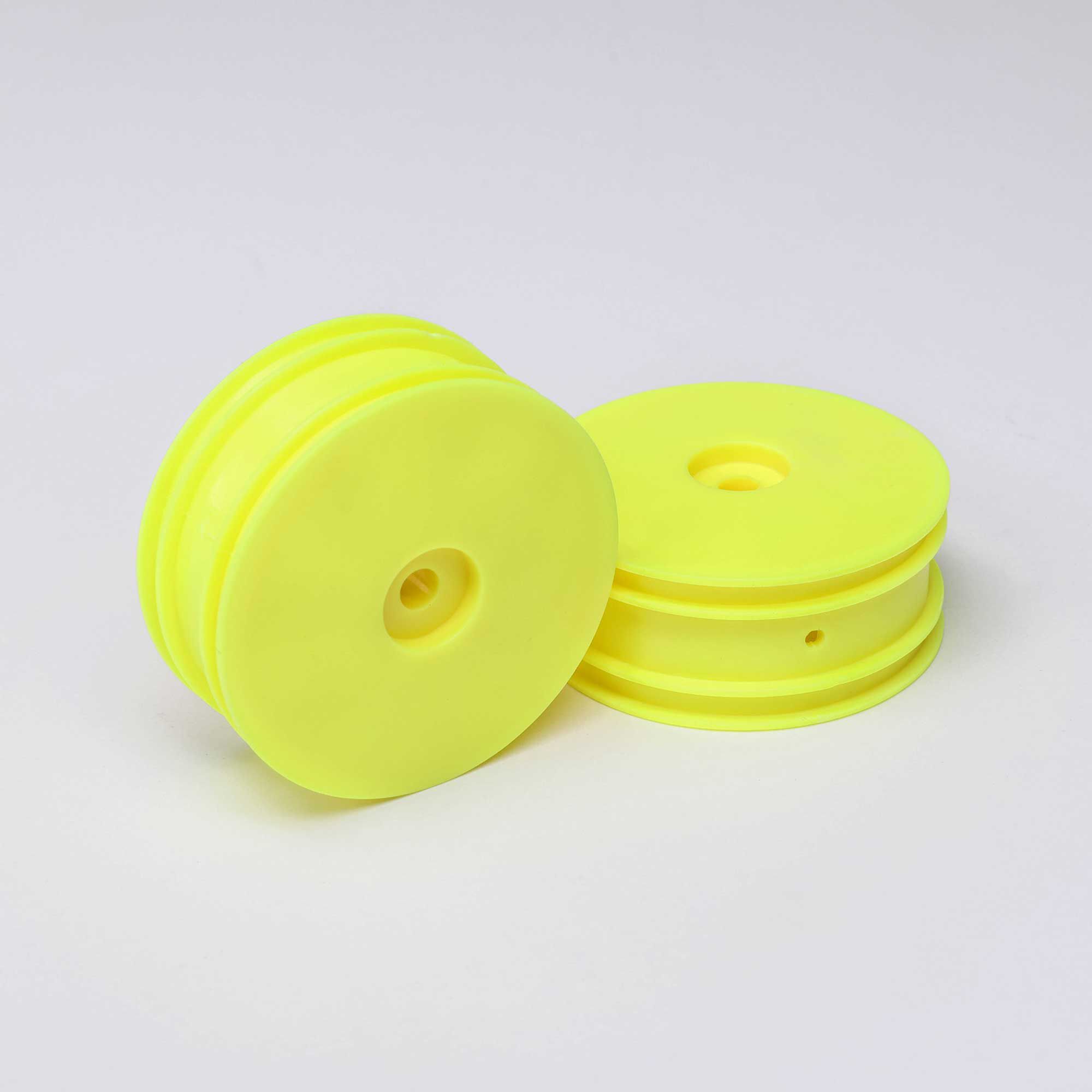 Losi Front Wheel, Yellow (2): Mini-B