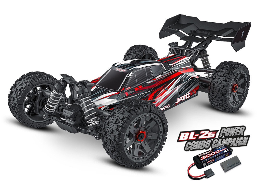 Traxxas Jato 4x4 1/8 BL-2s EHD RTR Röd
