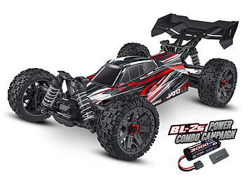 Traxxas Jato 4x4 1/8 BL-2s EHD RTR Röd