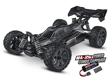 Traxxas Jato 4x4 1/8 BL-2s EHD RTR Svart