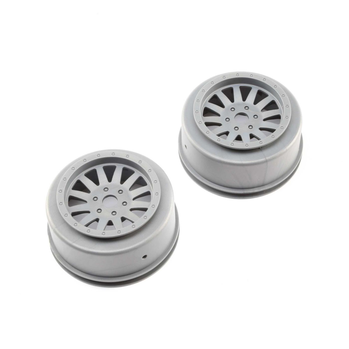 Losi LOS45020 Wheels, Silver (2): Super Baja Rey