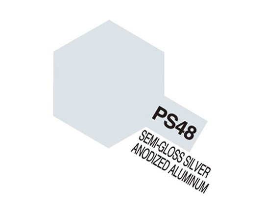 TAMIYA 86048 PS-48 Semi-Gloss Silver Alumite - 2