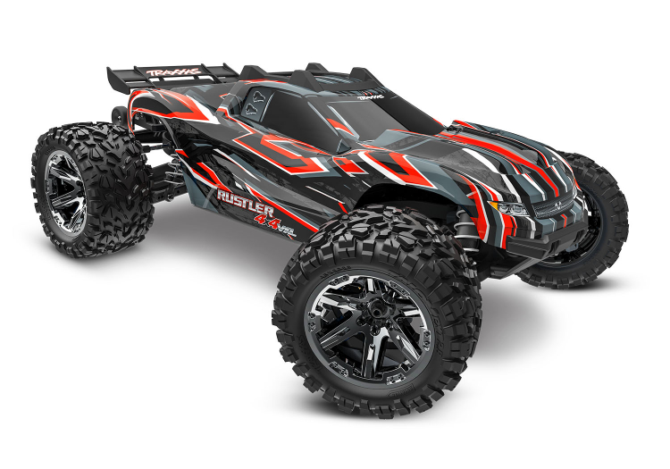 Rustler 4x4 VXL 1/10 RTR TQi TSM HD Red without Battery / Charger