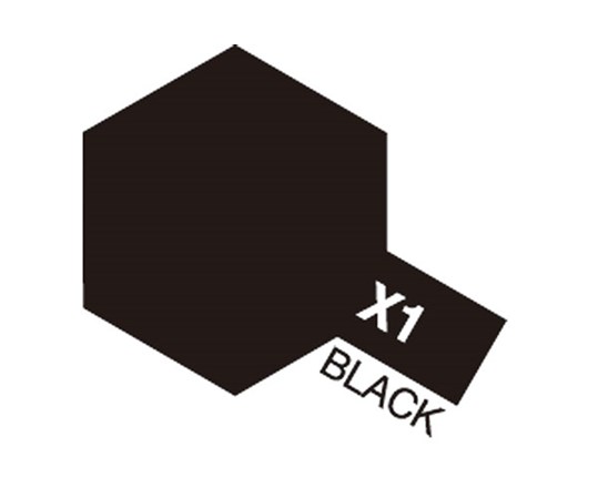 TAMIYA 81501 Acrylic Mini X-1 Black - 2