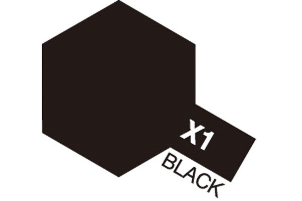 TAMIYA 81501 Acrylic Mini X-1 Black