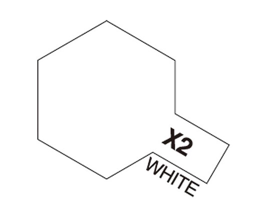 TAMIYA 81502 Acrylic Mini X-2 White - 2