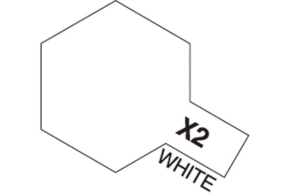 TAMIYA 81502 Acrylic Mini X-2 White