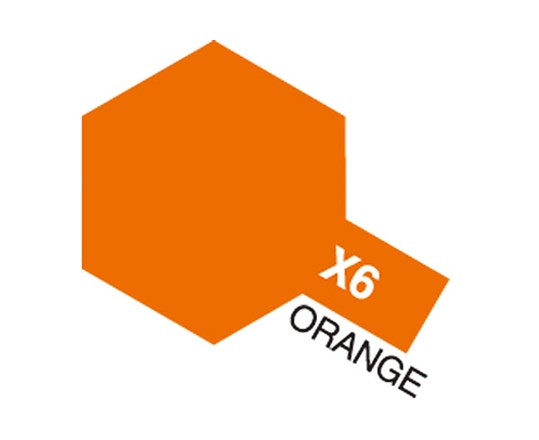 TAMIYA 81506 Acrylic Mini X-6 Orange - 2