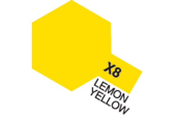 TAMIYA 81508 Acrylic Mini X-8 Lemon Yellow