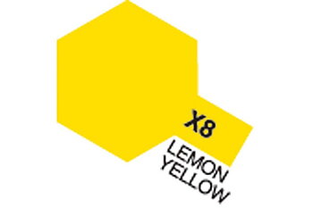 TAMIYA 81508 Acrylic Mini X-8 Lemon Yellow