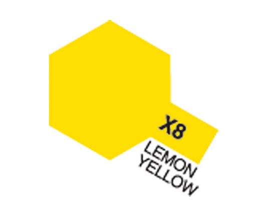 TAMIYA 81508 Acrylic Mini X-8 Lemon Yellow - 2