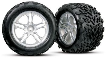Traxxas 5174 Däck & Fälg Talon/SS Krom (14mm) 3.8" (2)*