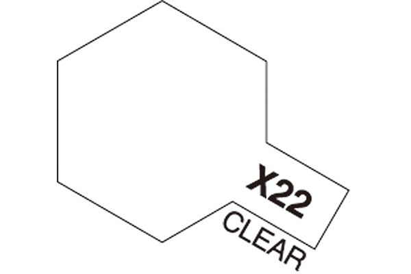 TAMIYA 81522 Acrylic Mini X-22 Clear