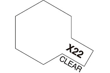 TAMIYA 81522 Acrylic Mini X-22 Clear