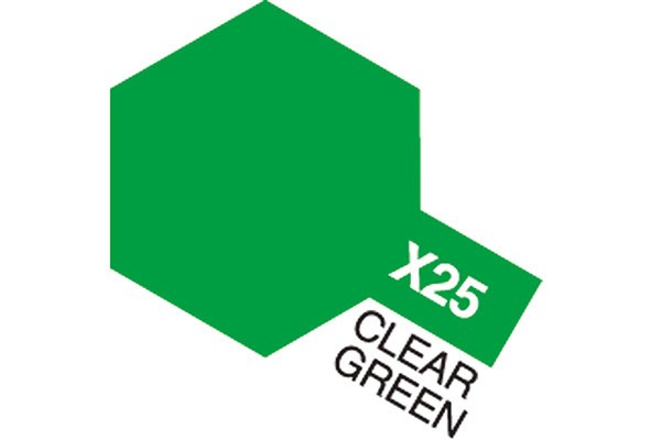 TAMIYA 81525 Acrylic Mini X-25 Clear Green