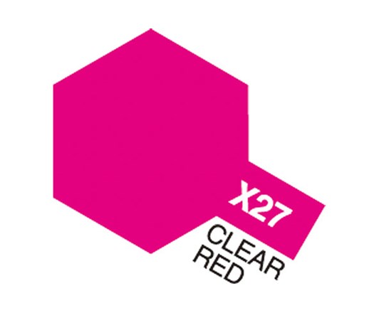 TAMIYA 81527 Acrylic Mini X-27 Clear Red - 2