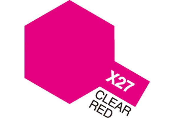 TAMIYA 81527 Acrylic Mini X-27 Clear Red