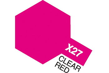TAMIYA 81527 Acrylic Mini X-27 Clear Red