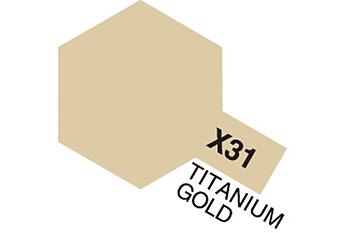 TAMIYA 81531 Acrylic Mini X-31 Titan. Gold