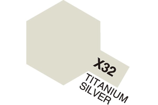 TAMIYA 81532 Acrylic Mini X-32 Titan. Silver