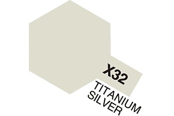 TAMIYA 81532 Acrylic Mini X-32 Titan. Silver