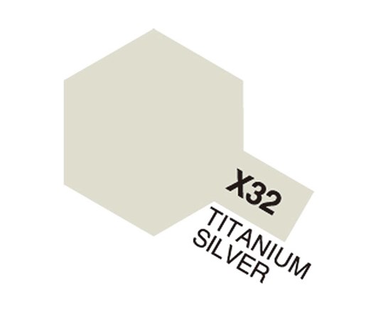 TAMIYA 81532 Acrylic Mini X-32 Titan. Silver - 2