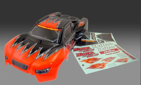 HOBAO 8SC PRINTED BODY- ORANGE/BLACK