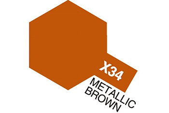 TAMIYA 81534 Acrylic Mini X-34 Metal. Brown