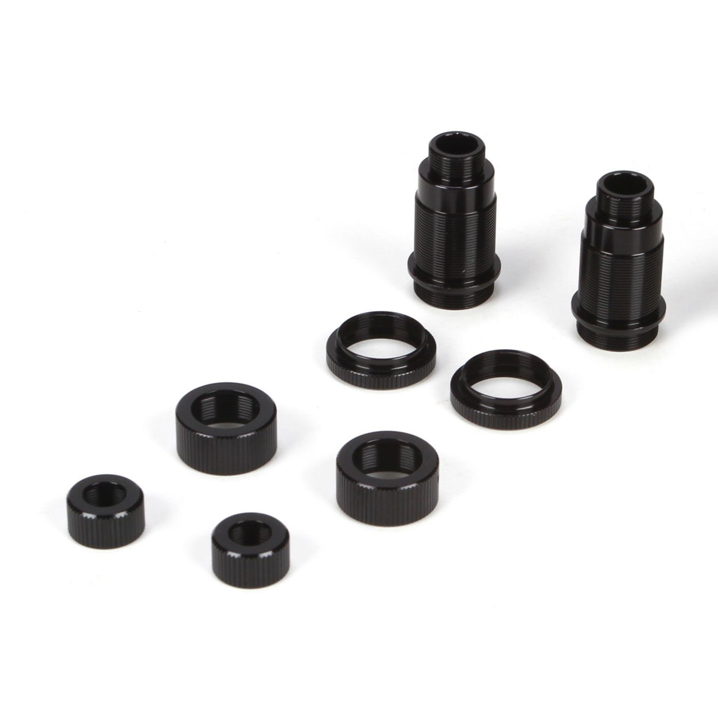 Losi LOSB1911 Front Shock Body Set, AI, Black: Mini 8IGHT, DB