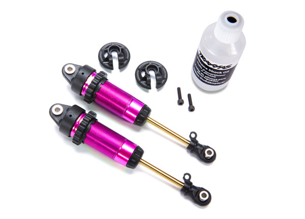 Traxxas 7462-PINK Shock absorber Alu Pink GTR XX-Long without springs (2)