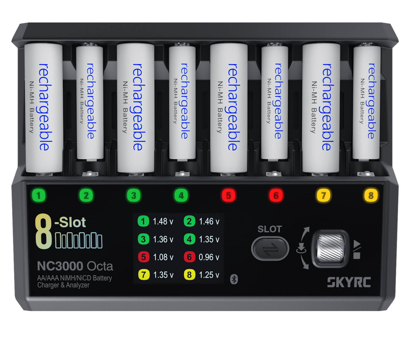 Sky RC SK-100228-01 NC3000 Octa Laddare NiMH/NiCd AA/AAA 0.2-3A PD 65W - 3