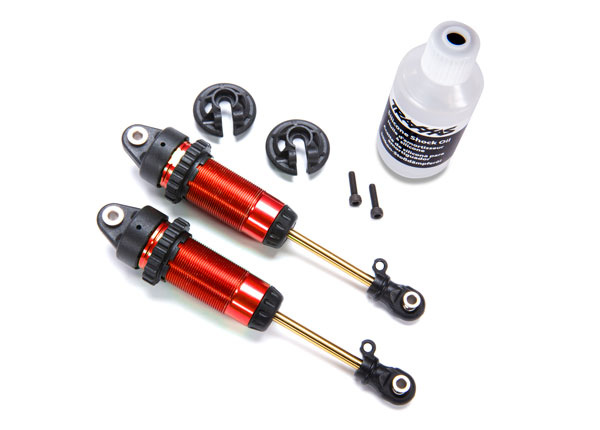 Traxxas 7462-RED Shock absorber Alu Red GTR XX-Long without springs (2)