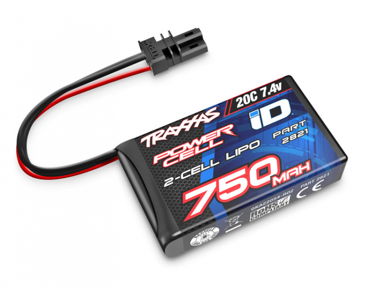 Traxxas 2821 Li-Po Batteri 2S 7,4V 750mAh 20C TRX-4M