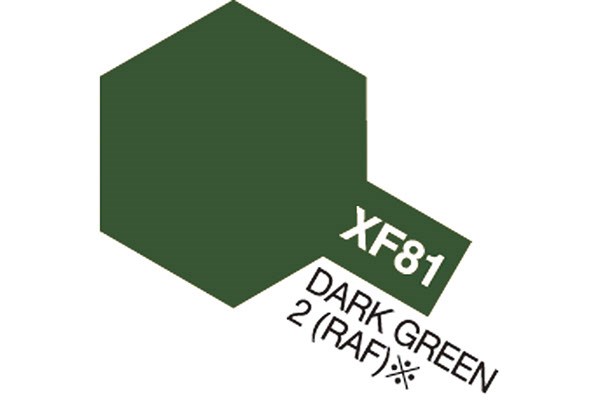 TAMIYA 81781 Acrylic Mini XF-81 Dark Green 2 RAF