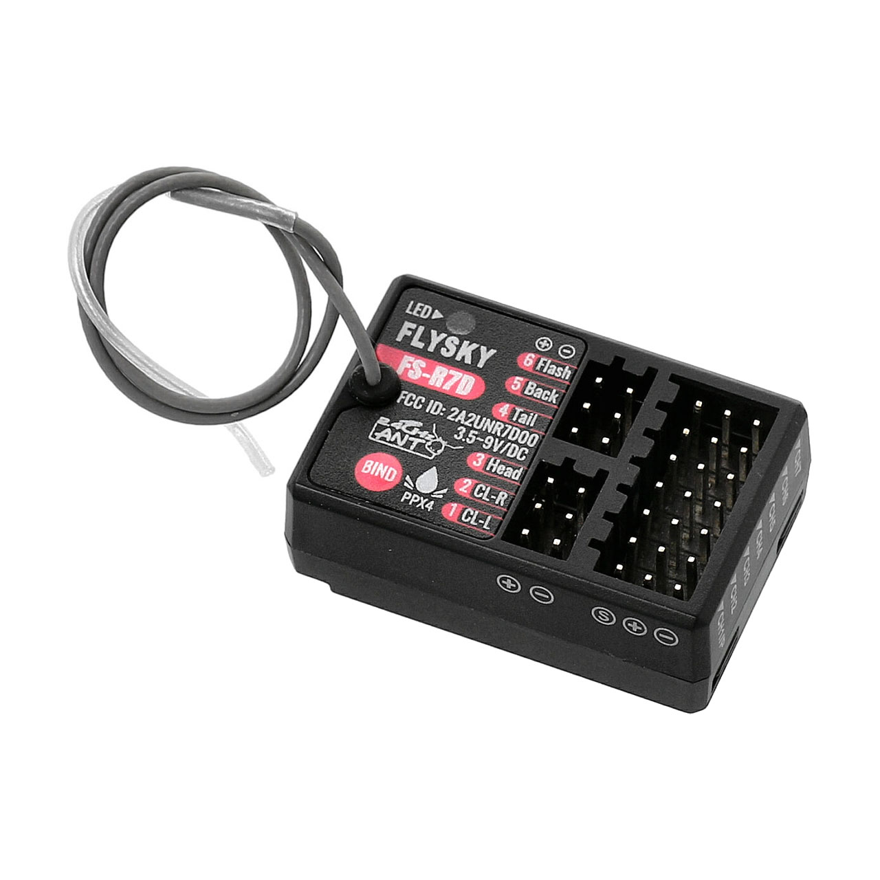 Flysky R7D ANT Receiver with LED Controller 7CH