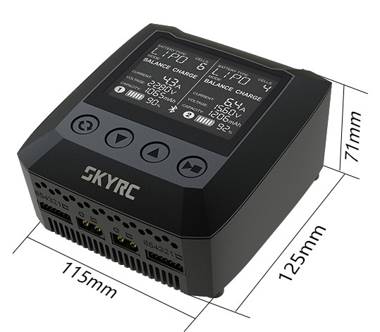 SkyRC B6 Nano Duo Laddare 2-6S 240VAC 2X100W - 2