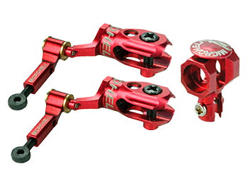 BLADE MCPX BL2 Aluminum DFC Main Rotor Set Red