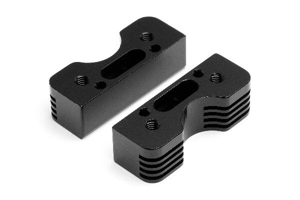 HPI HP101771 Cnc Engine Cooling Mount Set Trophy Series (Black)