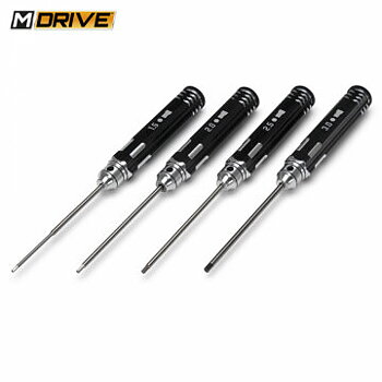 M-Drive Insexnyckel Rak Set - 1.5, 2, 2.5 & 3mm