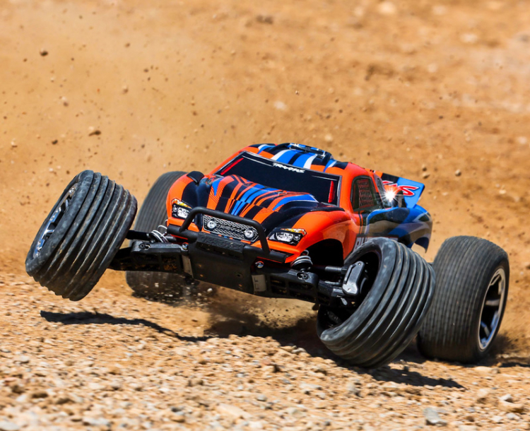 Traxxas Rustler 2WD 1/10 RTR TQ EHD Orange USB-C With Battery/Charger - 2