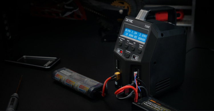 SkyRC T200 Laddare AC/DC DUO LiPo 1-6S 12A 100W - 8
