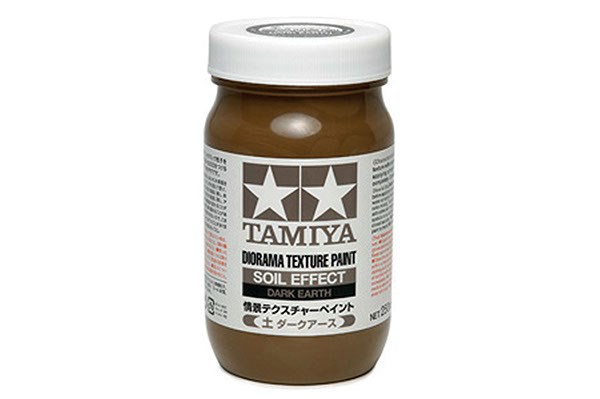 TAMIYA 87121 Texture Paint-Soil, Dark Earth 250ml