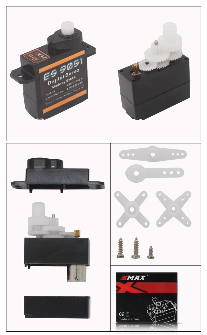 Emax ES9051 4.1g Digitalt servo 3-pack