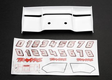 Traxxas 5412 Vinge Vit med Dekaler  Revo/ E-Revo